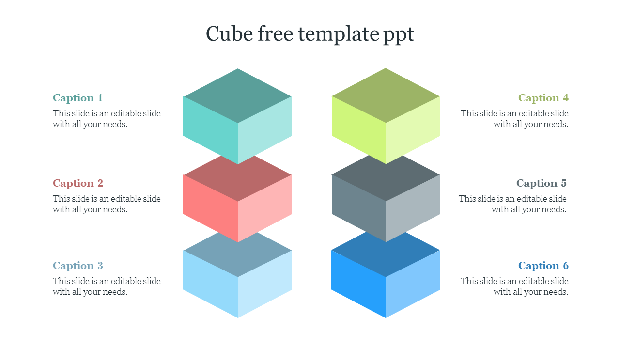 Free - Effective Cube Free Template PPT Presentation